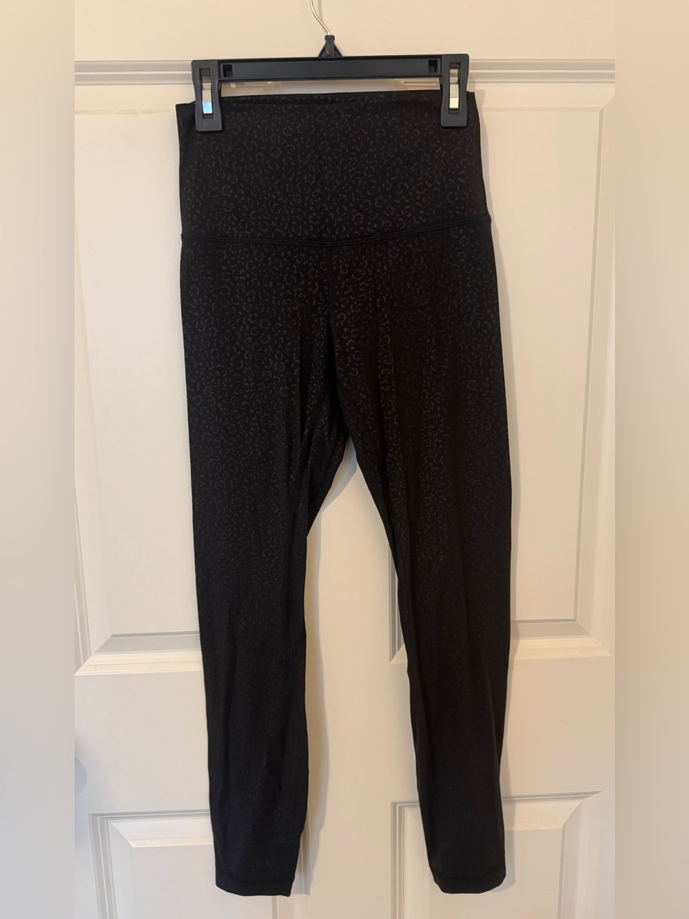 lululemon Align High-Rise Pant 25” Leopard Daisy Emboss Black Size 4